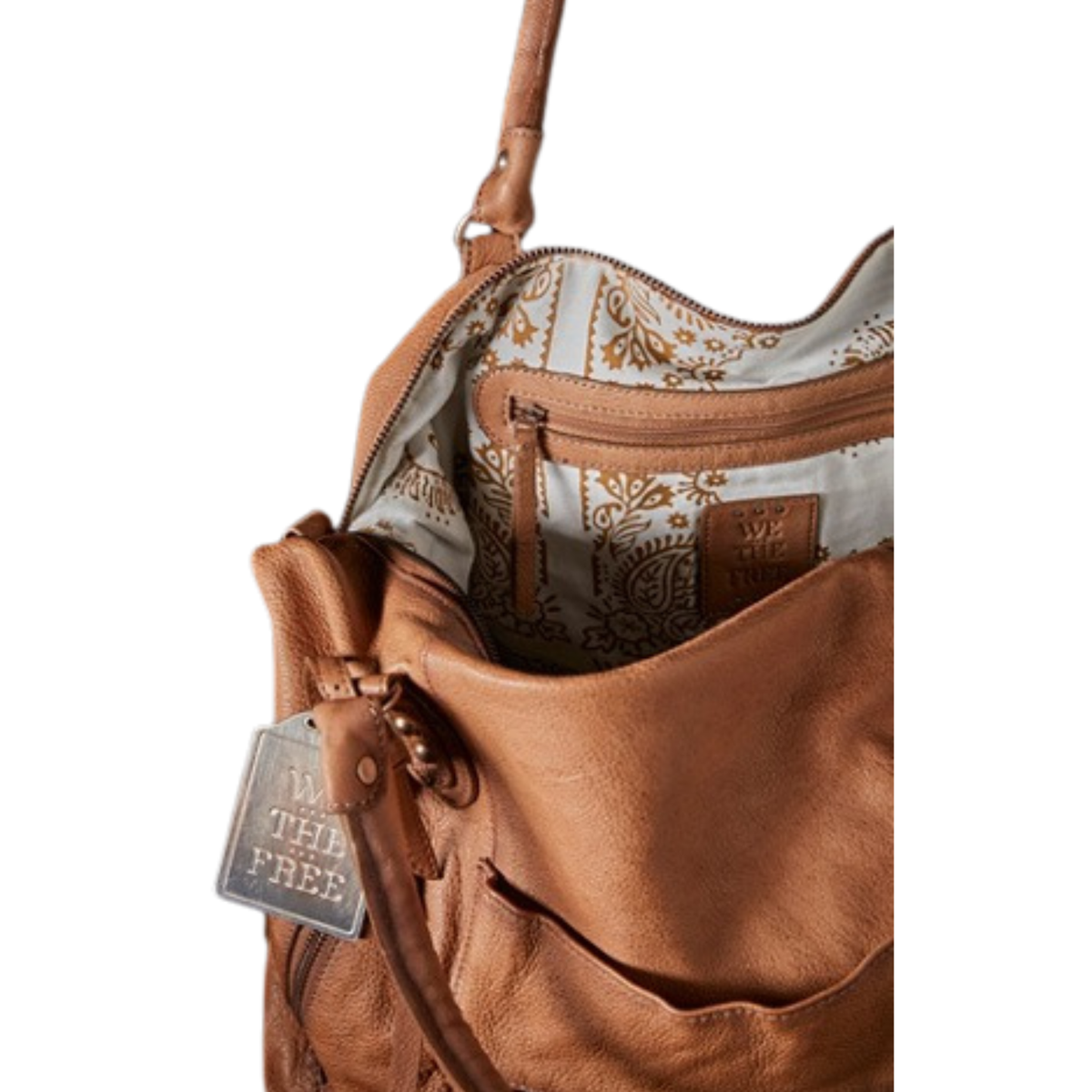 Free People Womens WTF Emerson Tote-Saddle 