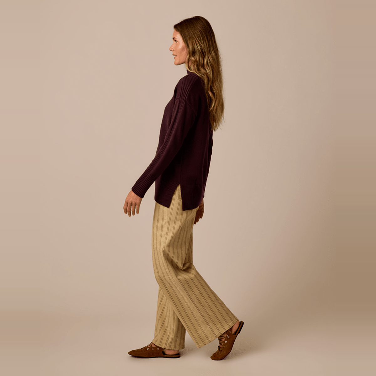 Carve Designs Womens Woodward Sweater - 204_Dark Plum