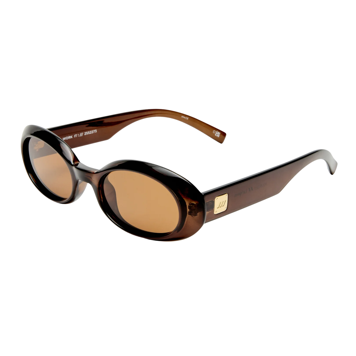 Le Specs Womens Work It Sunglasses in Cocoa