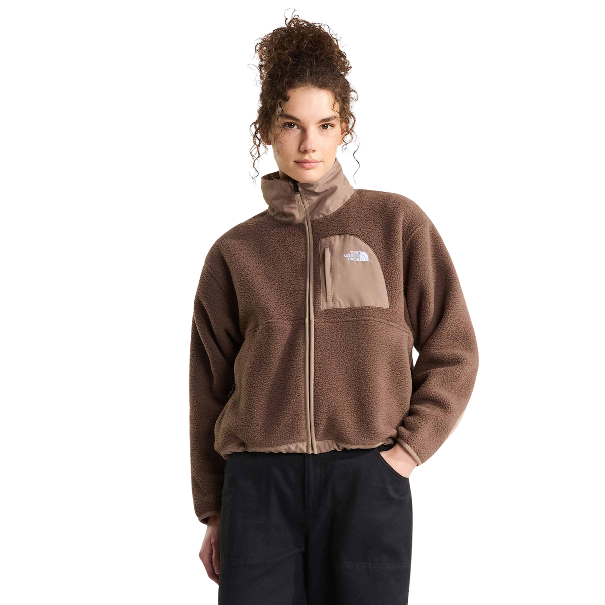 The North Face Womens Yumiori Off Peak Full Zip Jacket-Smokey Brown/Garnet