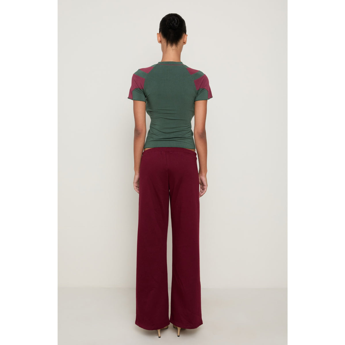 Miaou Womens Zane Sweatpant in Burgundy - Burgundy