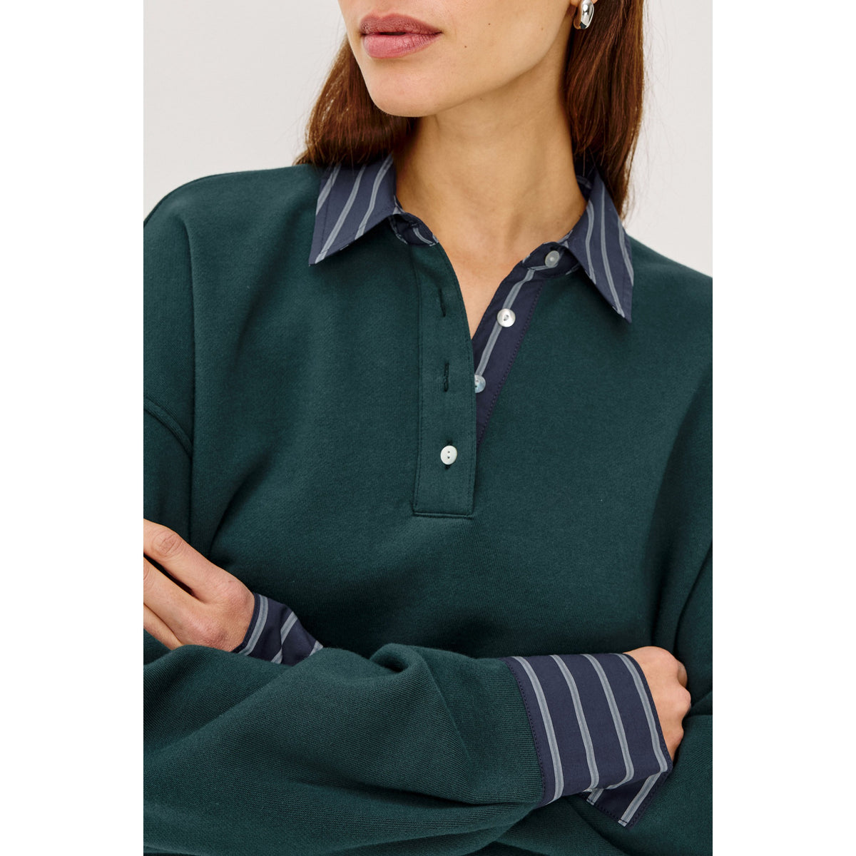 Rails Womens Zavier Sweater in Forest - Forest
