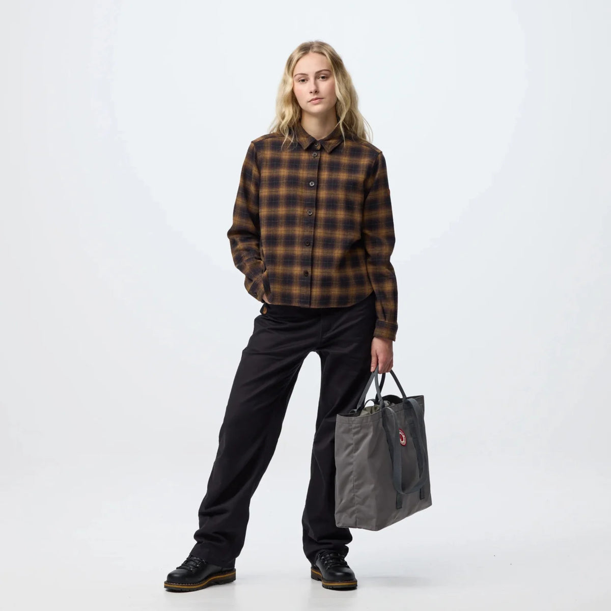 Fjallraven Womens Övik  Boxy Flannel Shirt
