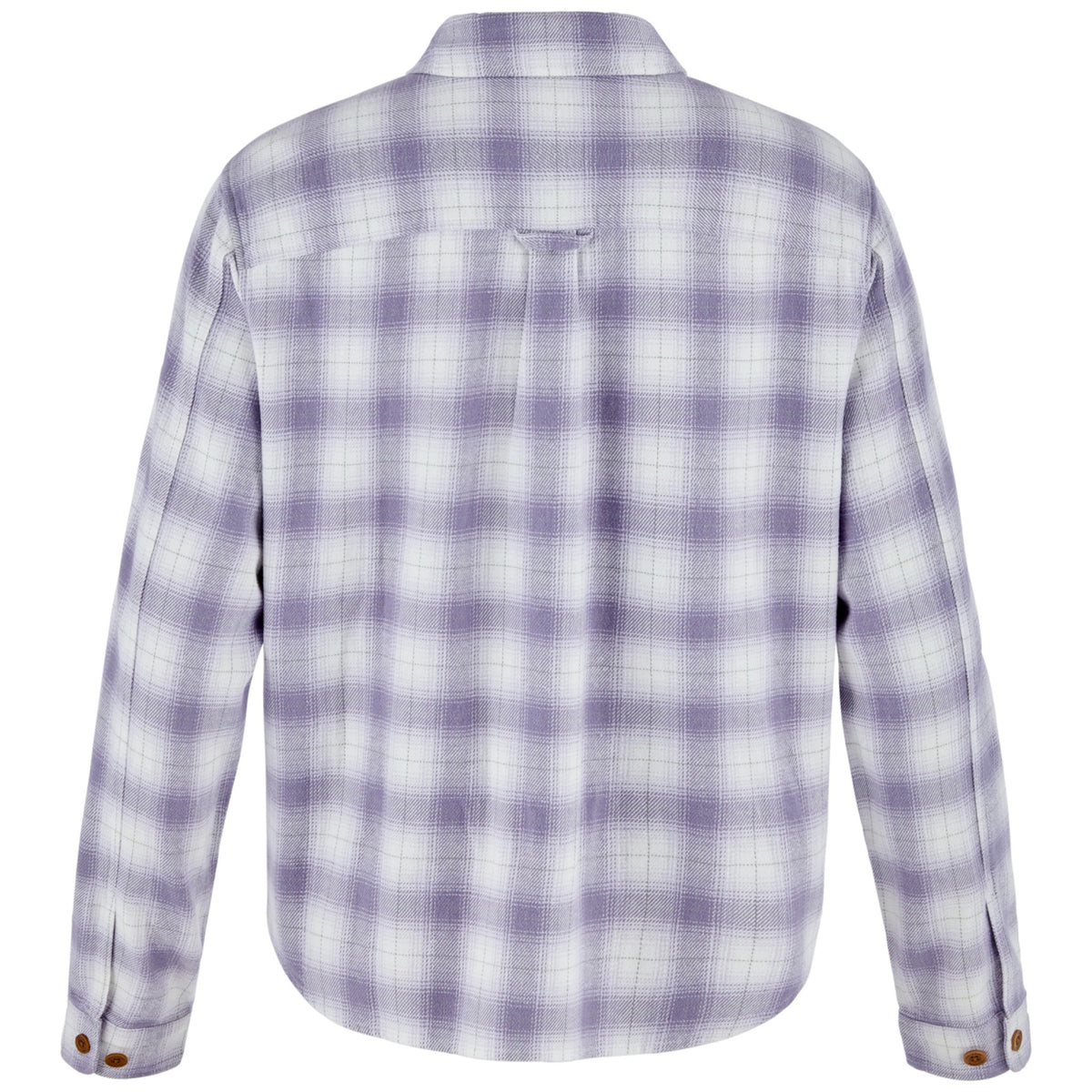 Fjallraven Womens Övik  Boxy Flannel Shirt - Lavender Mist-Eggshell