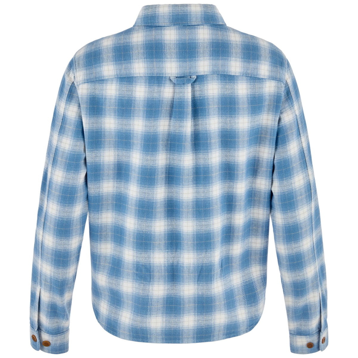 Fjallraven Womens Övik  Boxy Flannel Shirt - Lavender Mist-Eggshell