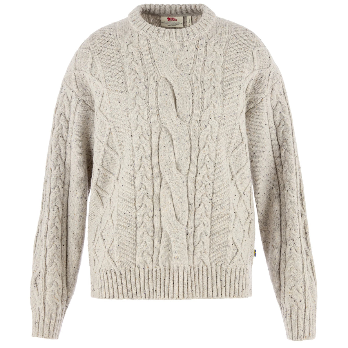 Fjallraven Womens Ãƒâ€“vik Cable Knit - Chalk White