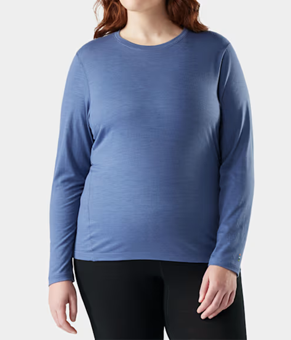 Womens Classic All-Season Merino Base Layer Long Sleeve Plus