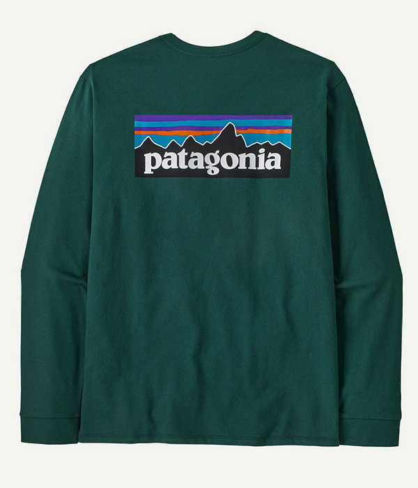 PATAGONIA Mens Long Sleeve P-6 Logo Responsibili-Tee