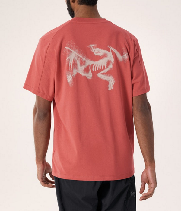 Mens Kragg SL Cotton Blurred Bird SS