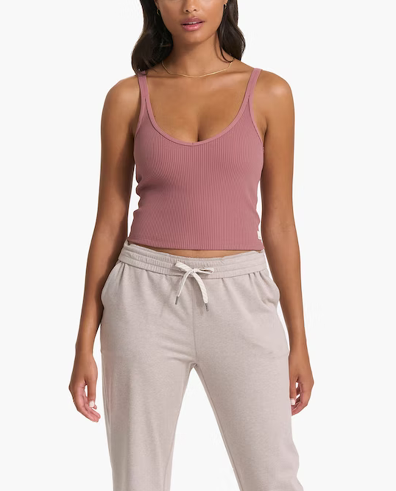 VUORI Womens Rib Crop Tank