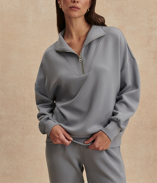 Womens Hawley Half Zip Sweat