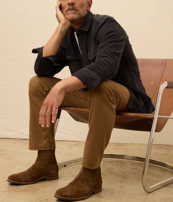 Mens Stretch Terry Corduroy Workshirt