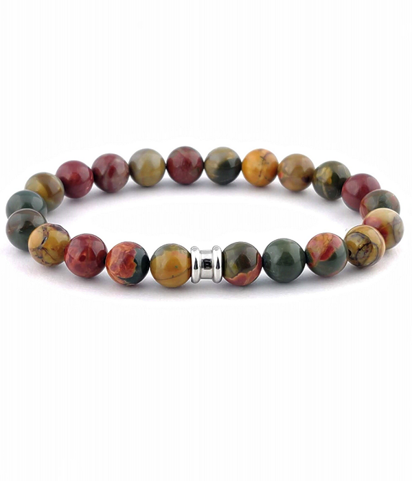 Mens Basic Stones Bracelet in Alvaro