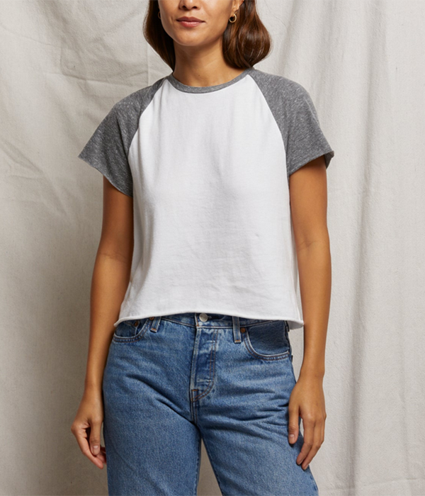 Womens Britt Athletic Color Block Tee