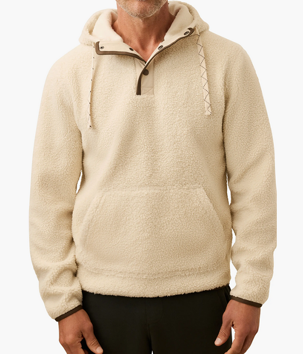 Mens High Pile Fleece Hoodie