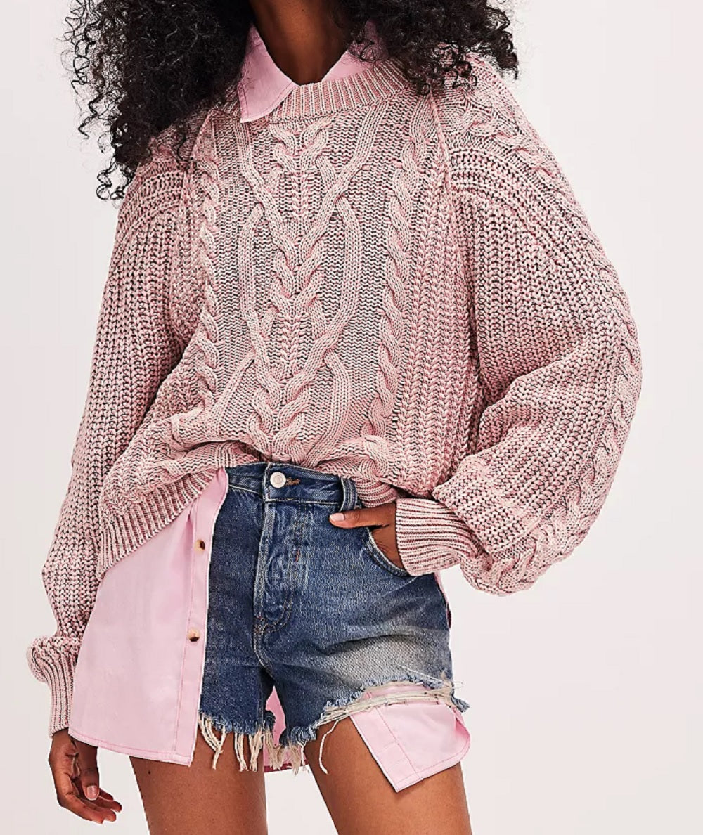 Womens Frankie Cable Sweater
