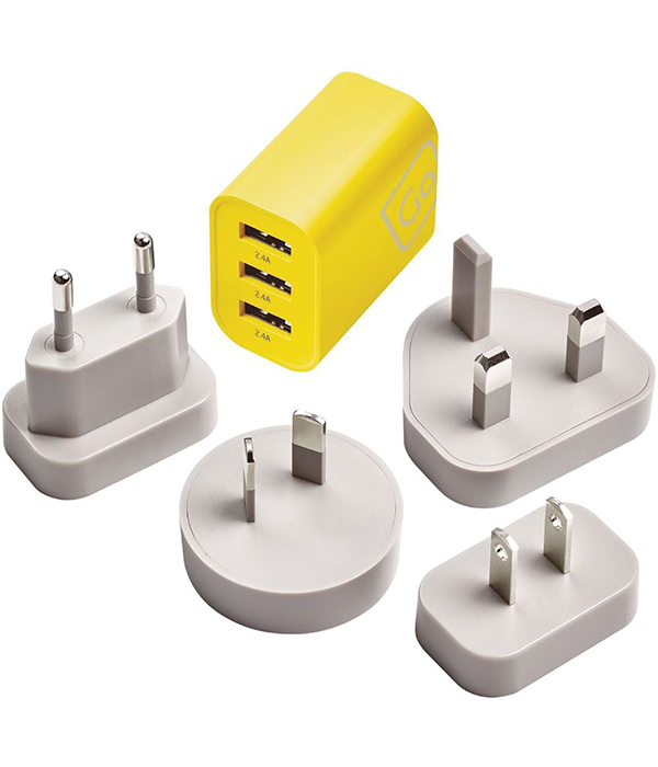 Worldwide 3 Port USB-A Charger