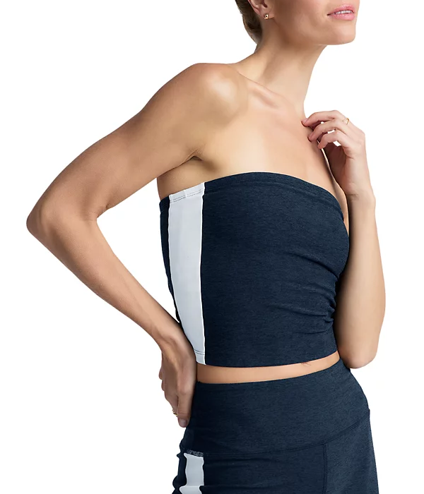Spacedye Strapless Stripe Top