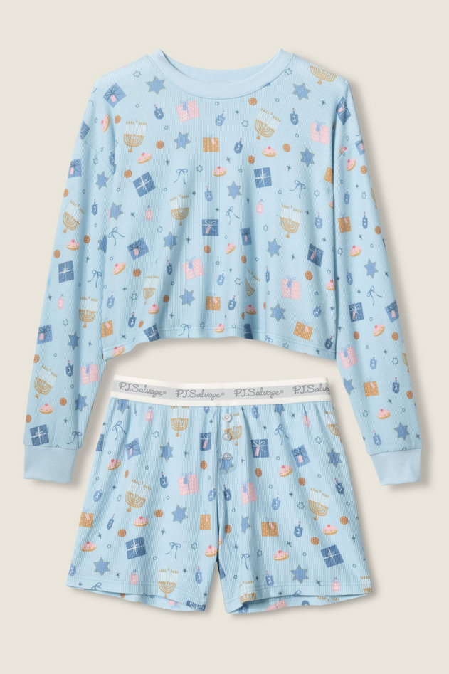Womens PJ Set Boyfriend Boxer