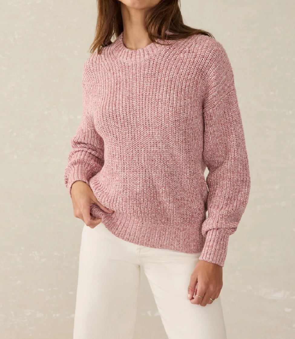 Womens Sunwashed Fisherman Sweater