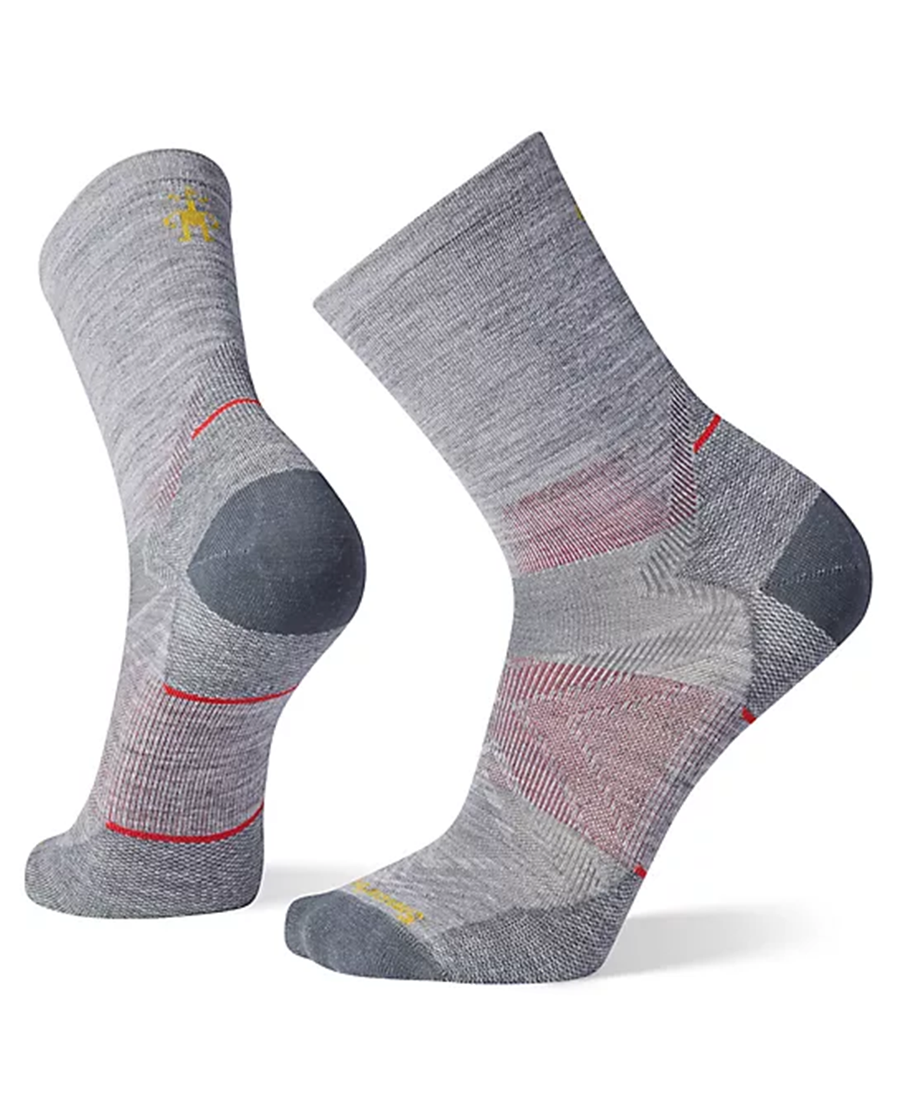 Mens Run Zero Cushion Mid Crew Socks