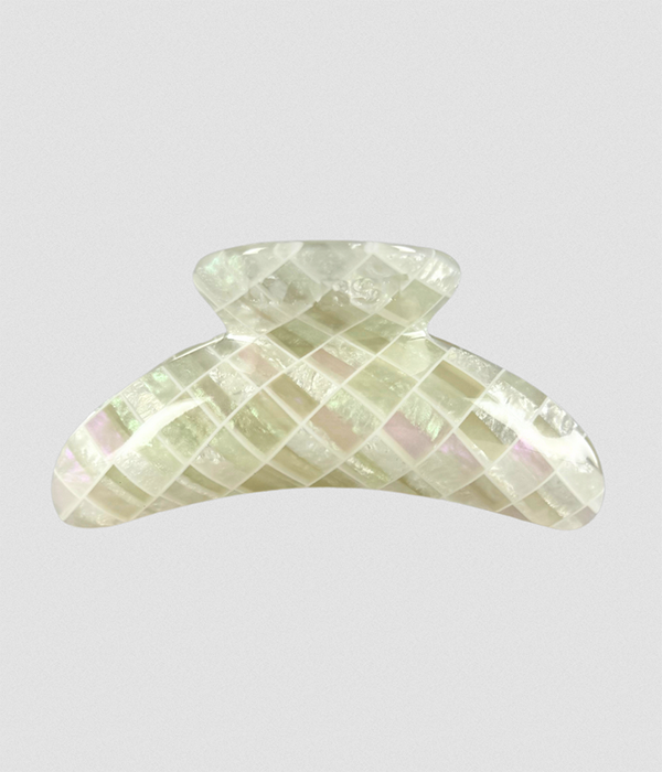 Superclip Hair Claw With GOLD Charm Ring â€” Starlight Tile