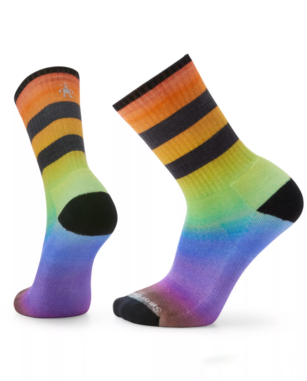 Athletic Pride Rainbow Print Crew Socks