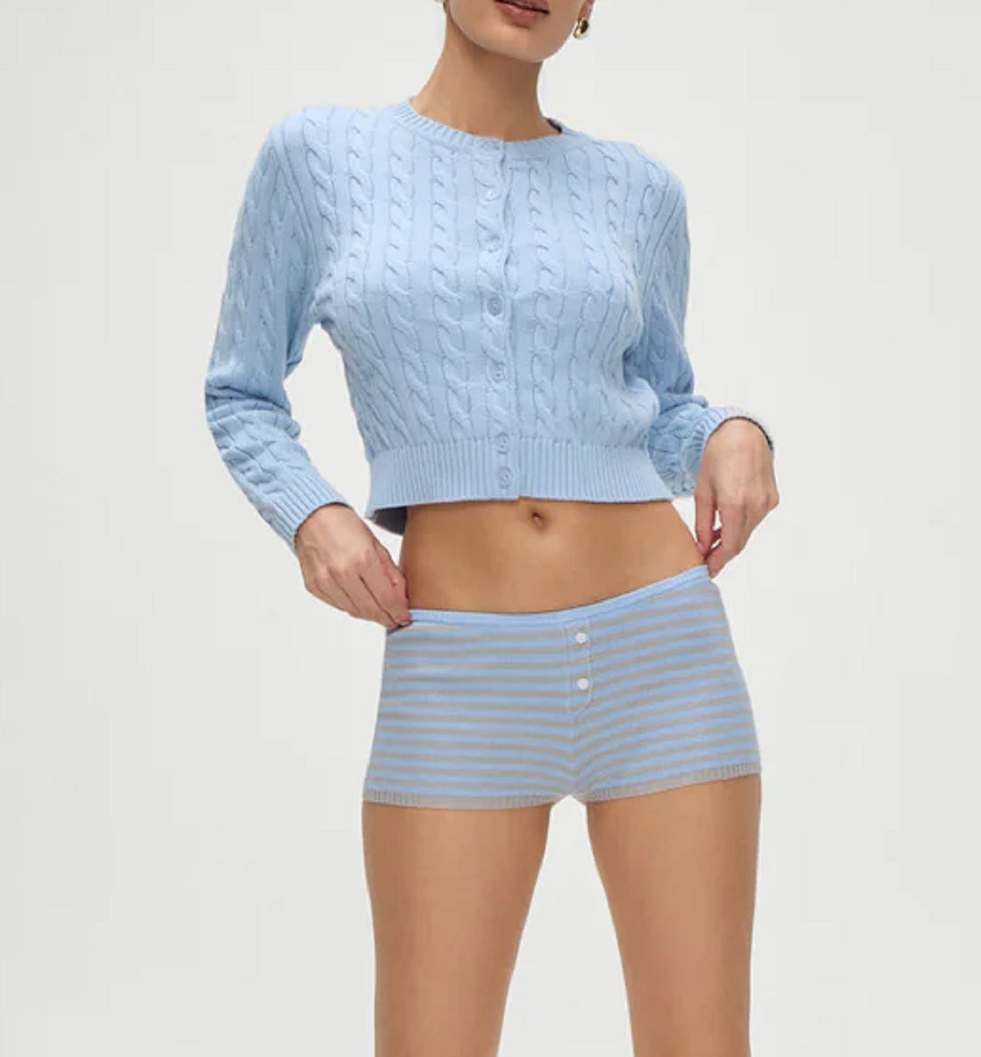 Womens Dudley Cable Knit Cardigan