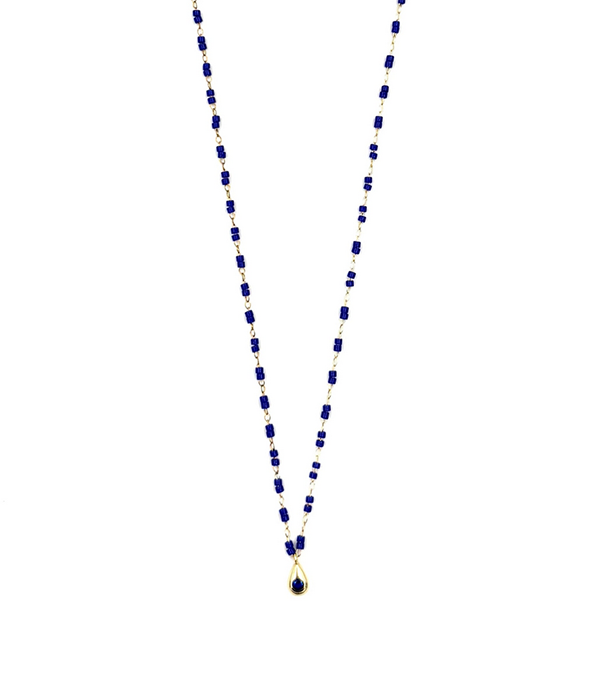 Womens Ashley Gold Sterling Silver And Enamel Drop Pendant Necklace