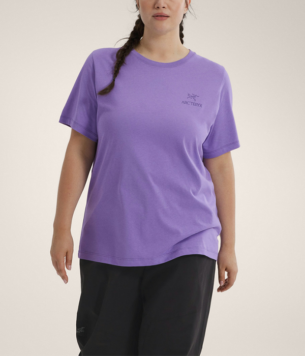 Womens Kragg SL Cotton Emblem Crew SS