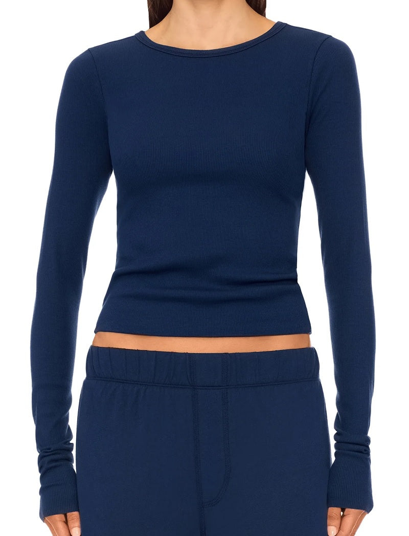 Womens Long Sleeve Fitted Top