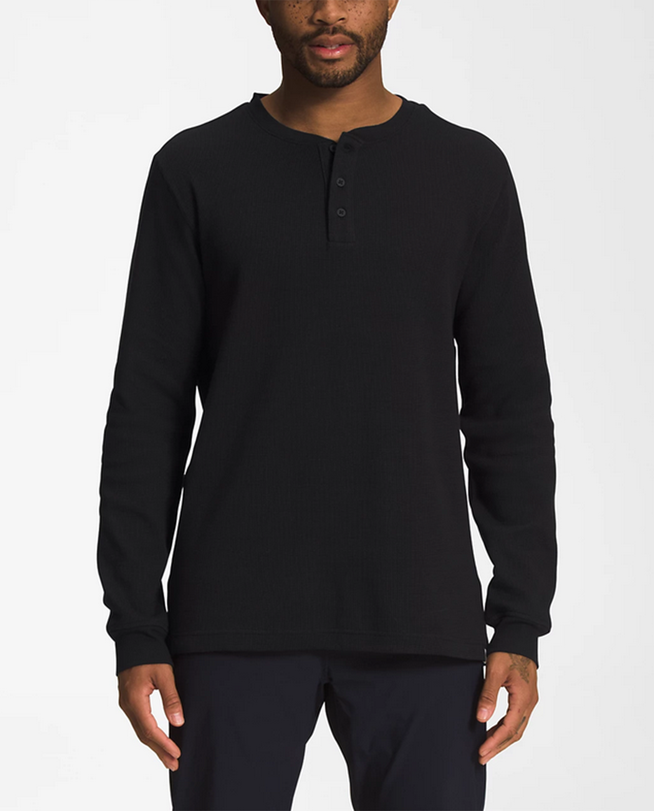 Mens Waffle L/S Henley F25