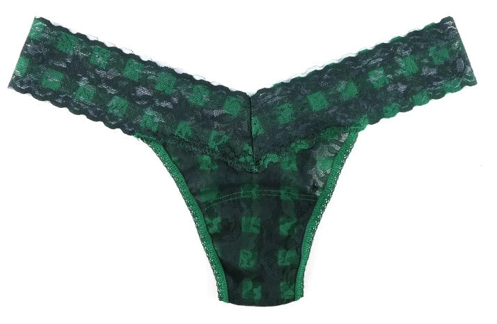 Womens Printed Low Rise Thong Wrapped
