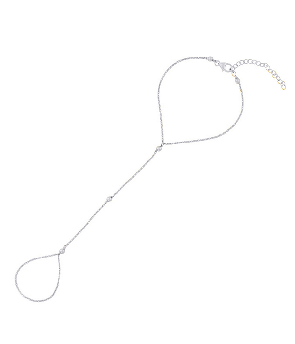 The KLD Hand Chain - 6"-7.25â€ / Sterling Silver