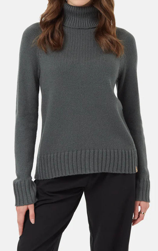 Womens Highline Wool Turtleneck Sweater