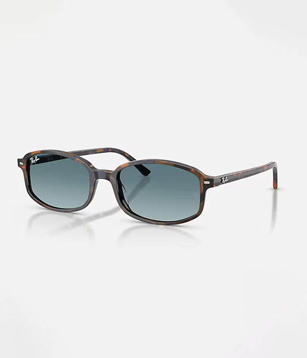 RB2232F Sunglasses in Yellow and Blue Havana with Blue Gradient Grey Lens