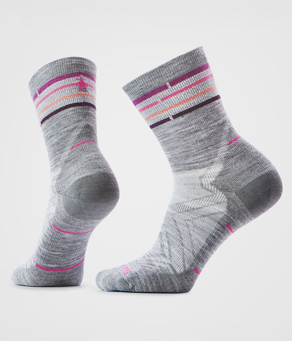 Womens Run Zero Cushion Mid Crew Socks