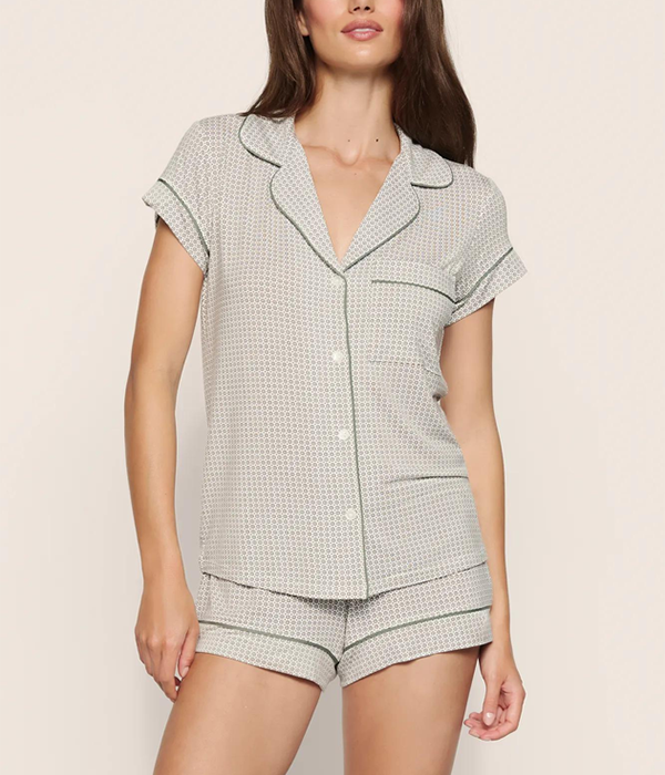 Womens Gisele Printed Shortie Set