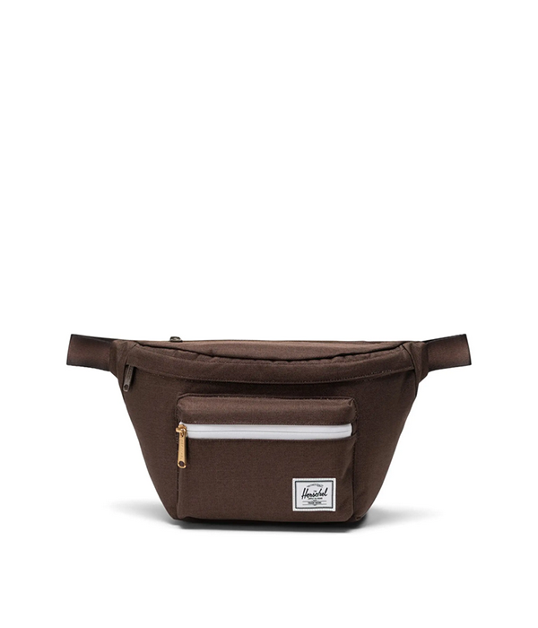 Pop Quiz Hip Pack in Chocolate Brown Crosshatch
