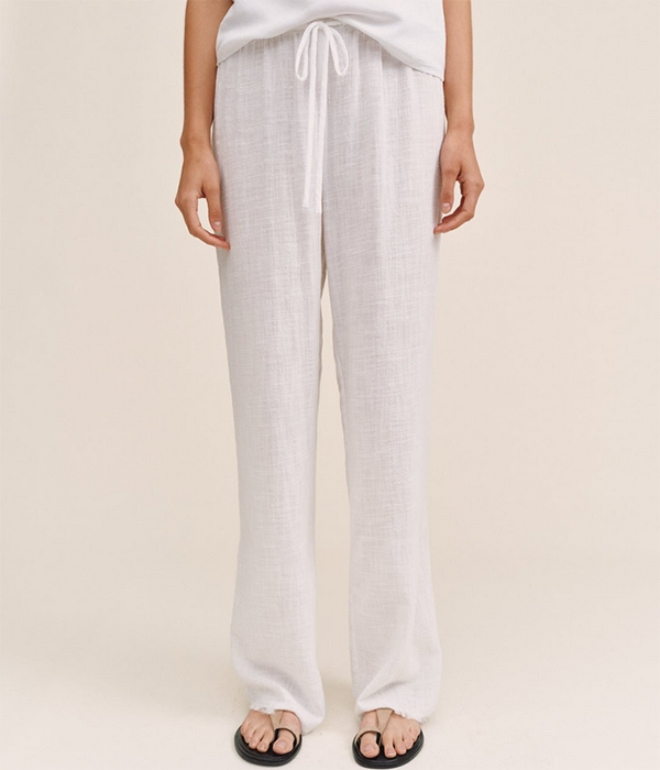 Womens Fray Hem Beach Pant