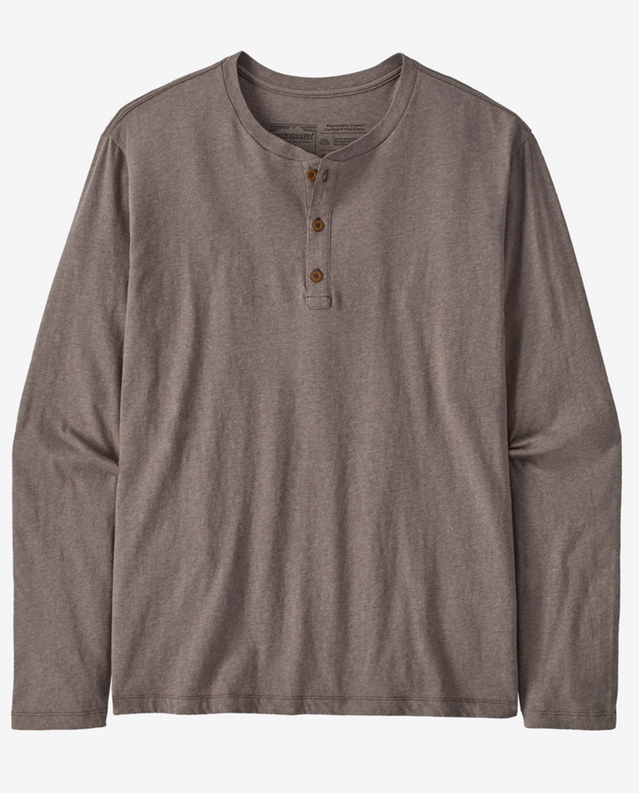 Mens Regenerative Organic Certified Cotton LW Henley