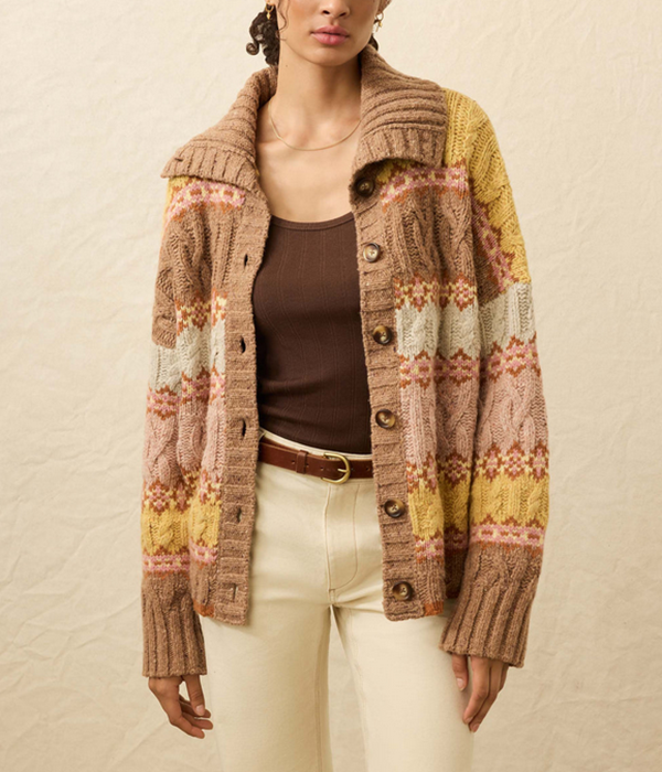 Womens Highland Fairisle Cardigan