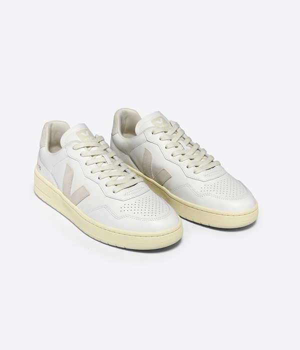 Womens V-90 O.T Leather in Extra White / Natural