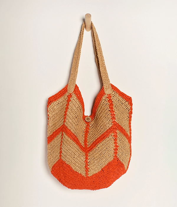 Womens Mykonos Straw Tote
