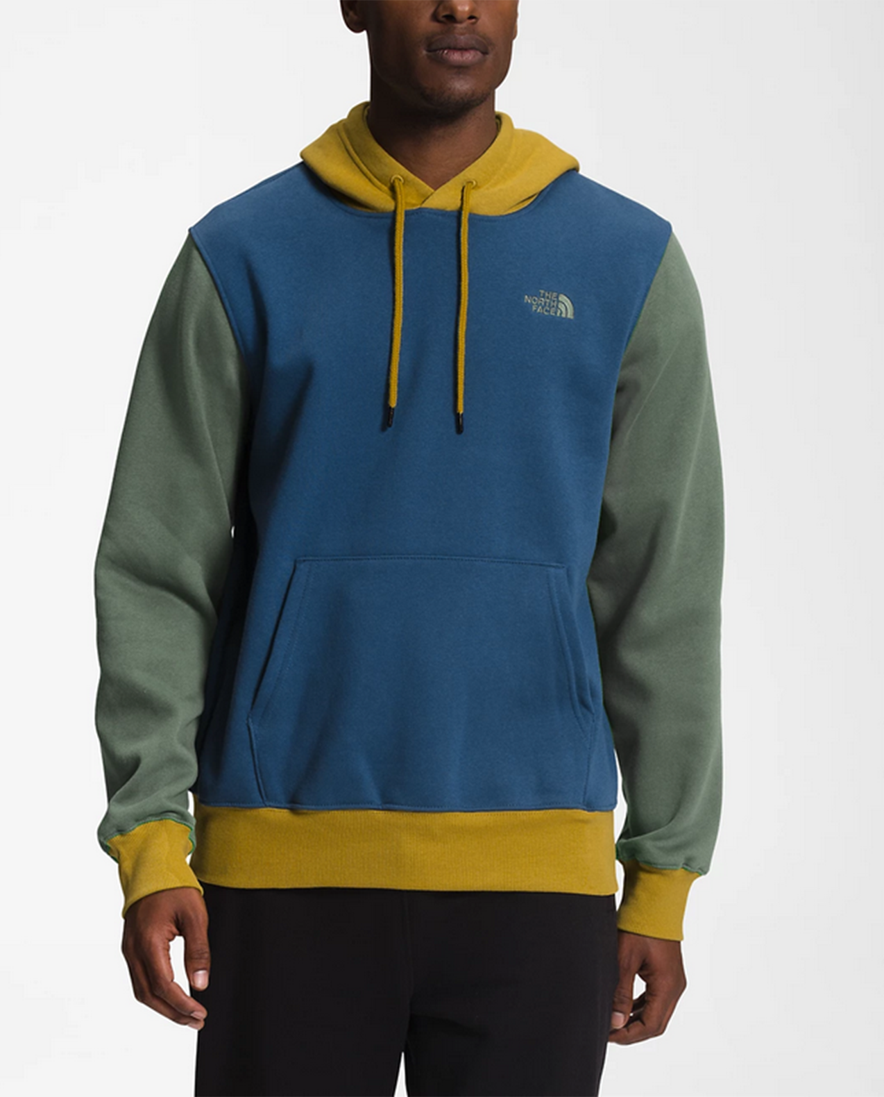 Mens Color Block Pullover Hoodie