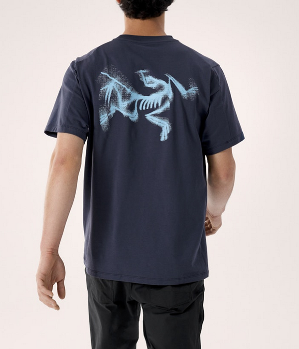 Mens Kragg SL Cotton Blurred Bird SS