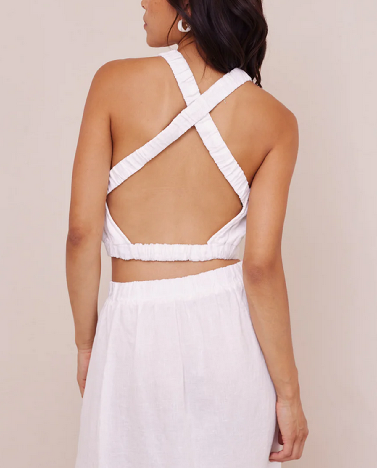 Womens Scrunch Strap Top