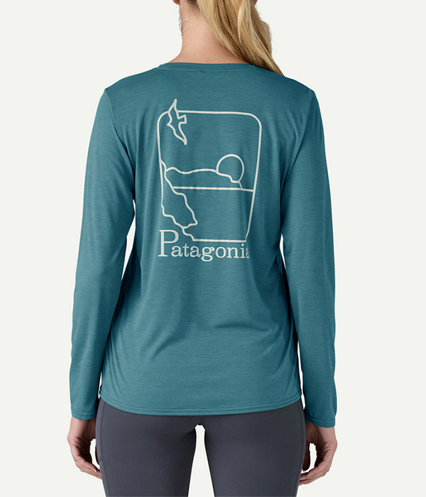 Womens L/S Cap Cool Daily Graphic Shirt - Waters