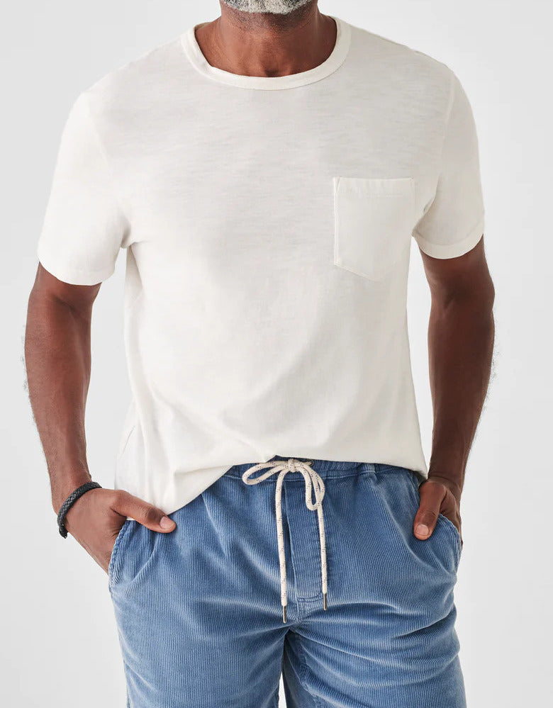 FAHERTY Mens Sunwashed Pocket Tee