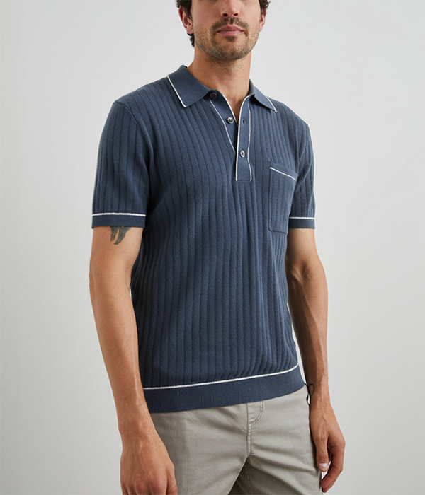 Mens Hardy S/S in Faded Navy